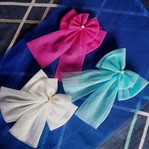 Hair Bow Clip|| Combo Of 3