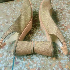 Gold Sequence Heels