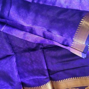 Soft Silk Purple Saree