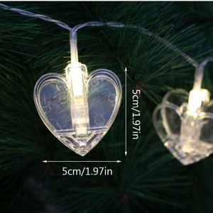 Heart Shape Photo Clips Lights