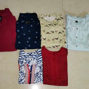 Pack Of 6 Kurties