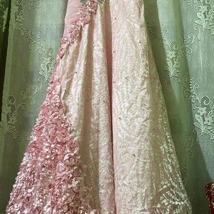 Barbie Pink Gown💖With Crown✨