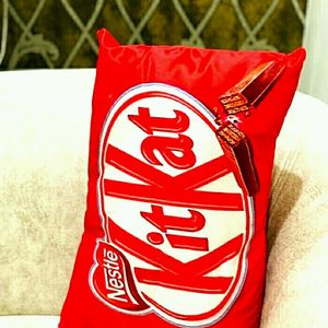 Kit Kat Pillow For Kids (Both Sides Same Printing)