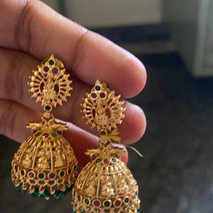 One Gram Gold Earrings.micro Polish.very Reasonable Price .1 Year Warranty