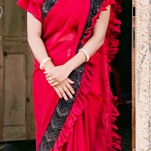 New Heavy Saree With Blouse