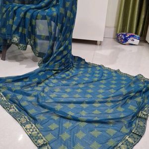 New Light Weight Lycra Material Saree