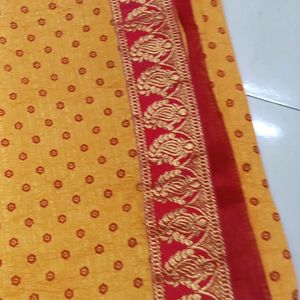 Fancy Chunari Print Saree With Blouse