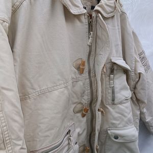 Sherpa off white heavy duty jacket