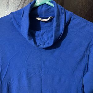 Blue Turtleneck Full Sleeves - XL