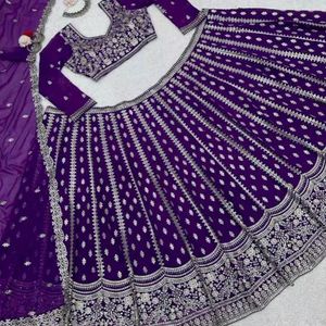 New Semi-stitched Beautiful Heavy Lehenga