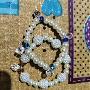 Brand New Combo Of White Pearl Bracelet