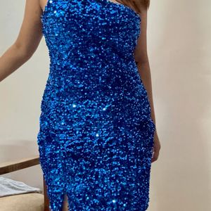 Sparkly Navy Blue Sequins Dress (Brand New)