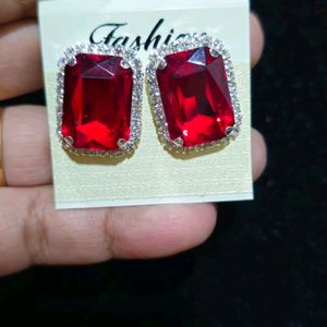 Red Rambo Stone Studs