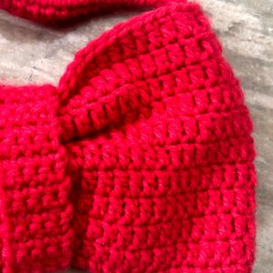 Crochet Bow Tote Bag