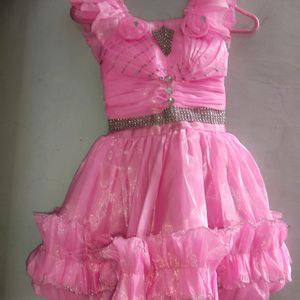 Cute Pink Dress For Girls