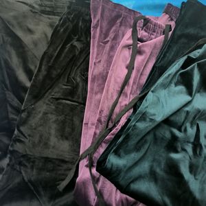 Dark Green Velvet Pants NEW