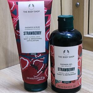 The Body Shop Strawberry Shower Gel & Scrub