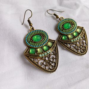 Green Earring