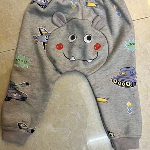 Baby Fleece Bottom Grey Color 1-2 Years Old