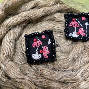 Handmade Embroidery Earrings