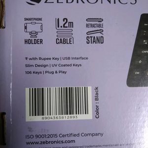 Zebronics K36 Keyboard (NEW)