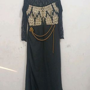 Beautiful Black Colour Gown