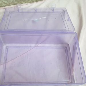 2 Multi Purpose Plastic Storage Box