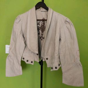 Trendy Denim Crop Jacket/New With Tag