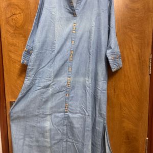 Denim Kurta