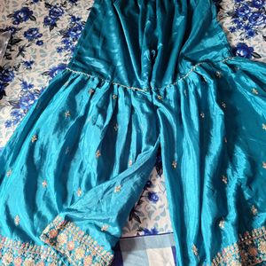 Sea Green Sharara Set