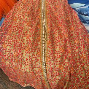 Orange Coloured Anarkali Suit