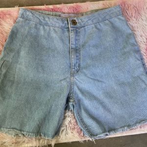 High Waist Jean Shorts