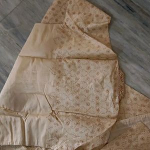 Indo Western Silk Kutra With Pajami