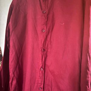 Maroon/Dark Red Shirt For Men