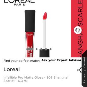 Loreal infallible pro matte gloss - rouge envy