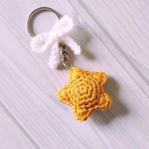 Star Keychain With Bow