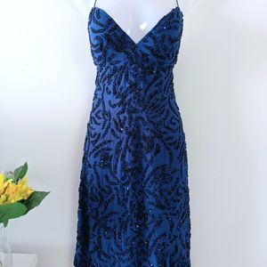 Stunning Royal Blue Party Dress From France