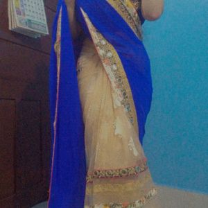 Gorgeous Saree With Designer Blouse