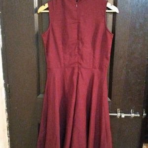 Miss Chase Burgundy Dress