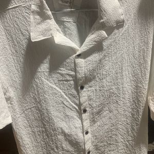 ZARA POPCORN MATERIAL SHIRT