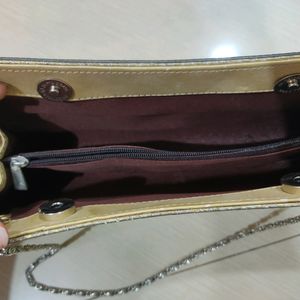 Golden Mini Fancy Handbag