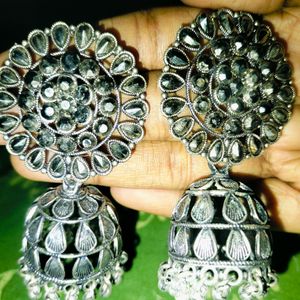 Latest Designer Jhumki Silver Earing