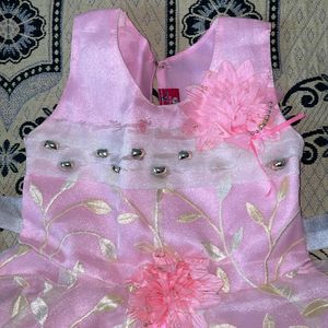 Light Pink Beautiful Dress For Baby Girl