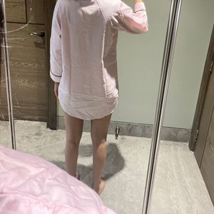 Nightsuit Shirt Dress