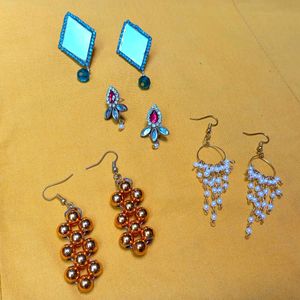 Bigg Offer❤‍🔥4 Set Earrings 🍁