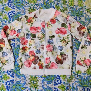 Floral Jacket For Women+ Bracelet