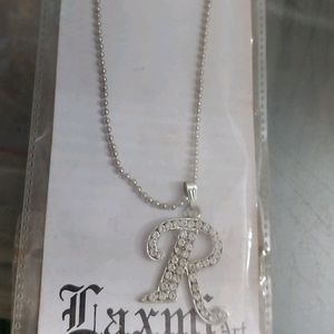 R Letter Necklace