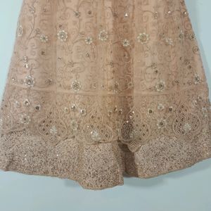 Peach Nude Bridal Lehenga (Women's)