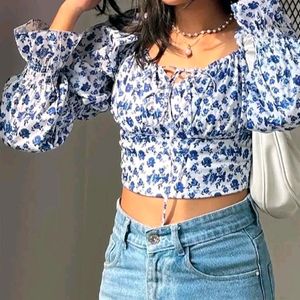 Printed Crop Top