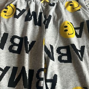 Smiley Print Trouser